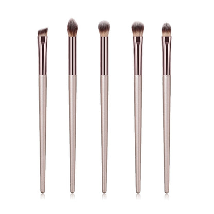 Beauty 4 to 10pieces Champagne makeup brushes set