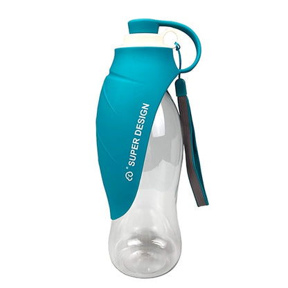 Portable Pet Dog Water Bottle Soft Silicone Leaf Design