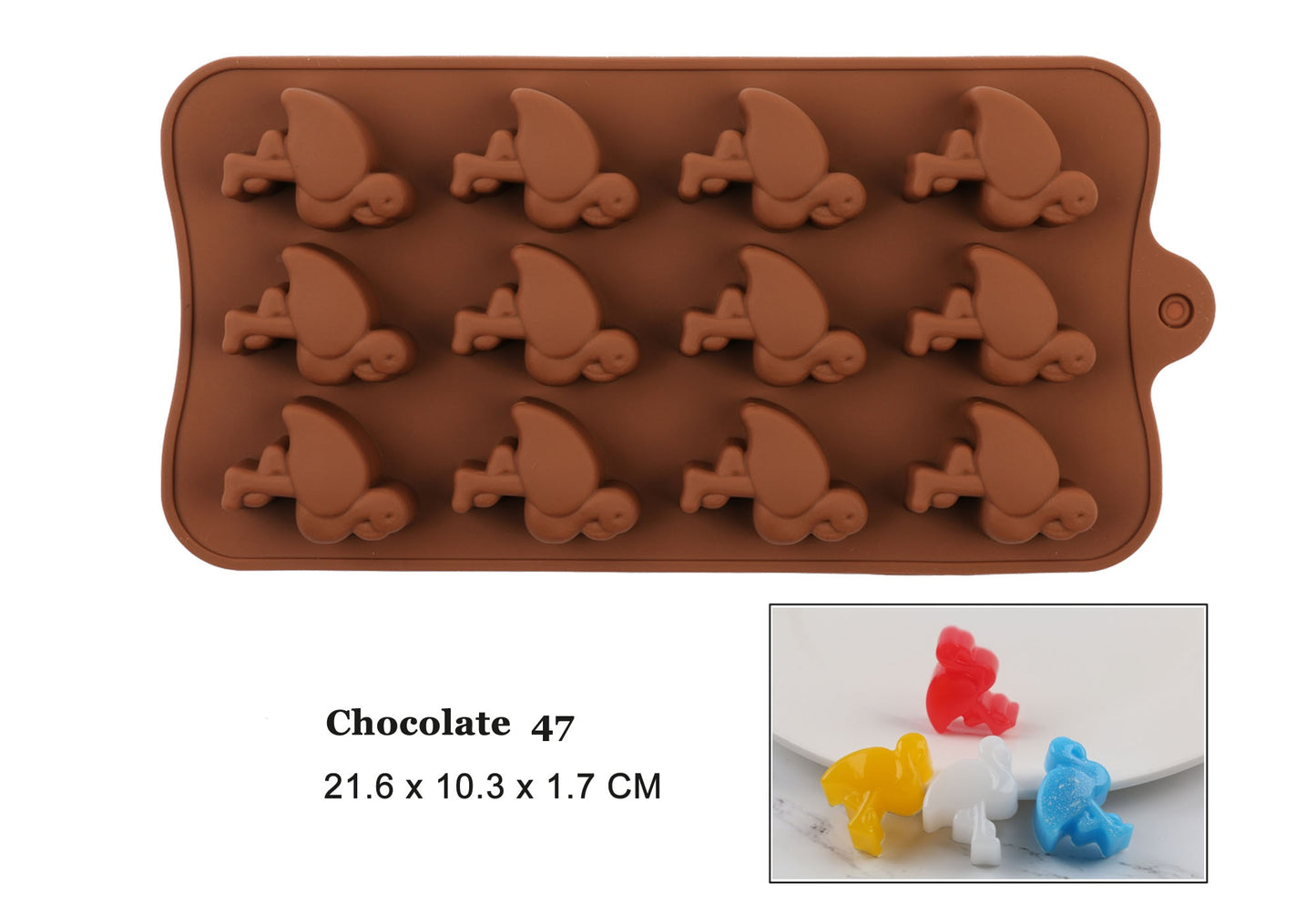 New Silicone Chocolate Mold 3D Shapes Mold Fun Baking Tools