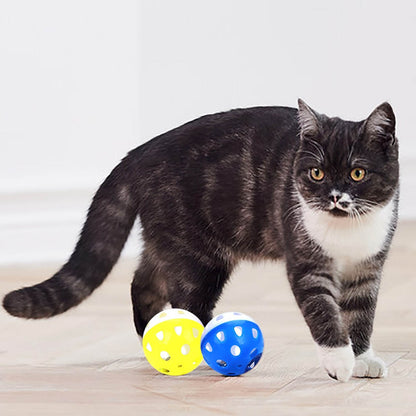 6 pieces Toys for Cats Ball with Bell Ring