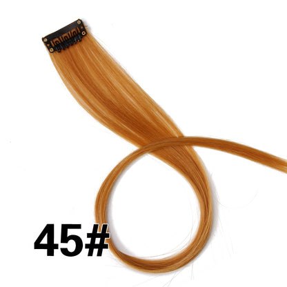 Beauty Synthetic Hair Extensions With Clips Heat Resistant