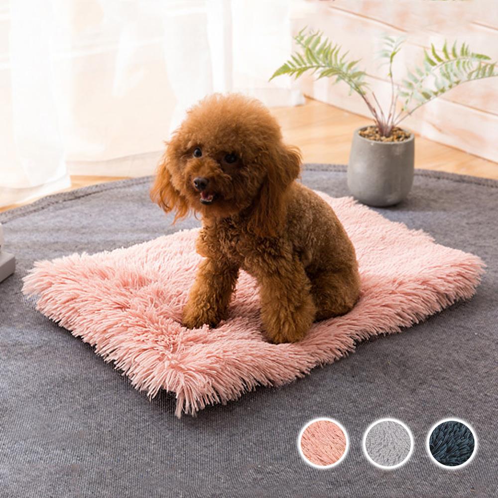 Dog Bed Mat Soft Fleece Pet Cushion House Warm Bed Blanket