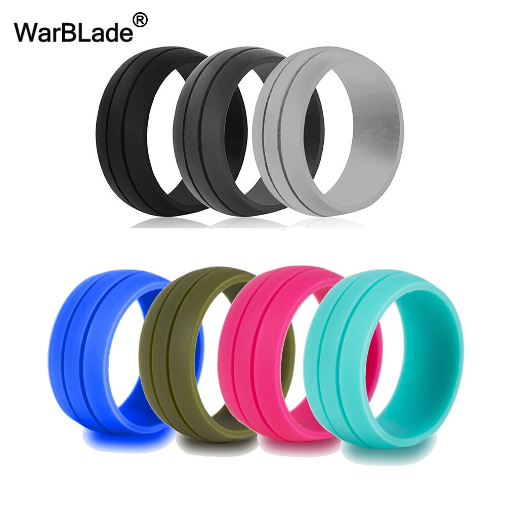 Natural Silicone CrossFit Flexible Rubber Finger Rings