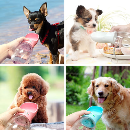 Portable Pet Dog Water Bottle For Dogs Travel  Drinking Bowl