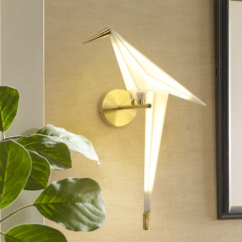 Nordic aisle bedside wall lighting lamp Paper crane