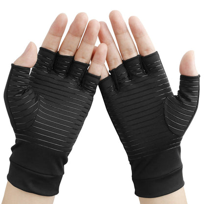 Newly Copper Fiber Compression Arthritis Gloves Health Product