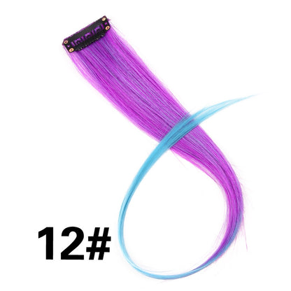 Beauty Synthetic Hair Extensions With Clips Heat Resistant