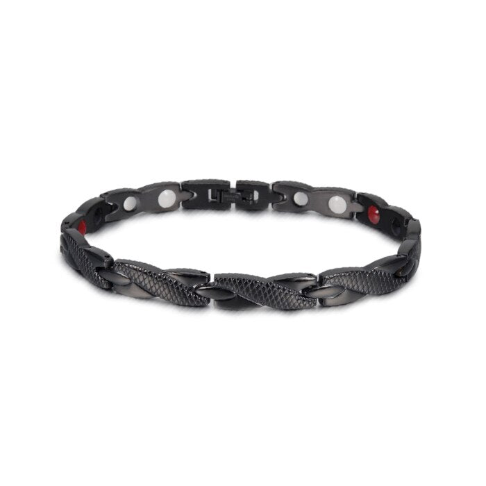 Health Energy Bracelet Male Cross Stainless Steel Magnetic Bracelet