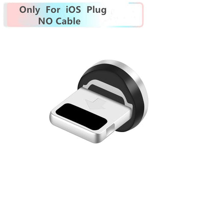 Magnetic Cable Braided LED Type C Micro USB magnetic usb charging cable