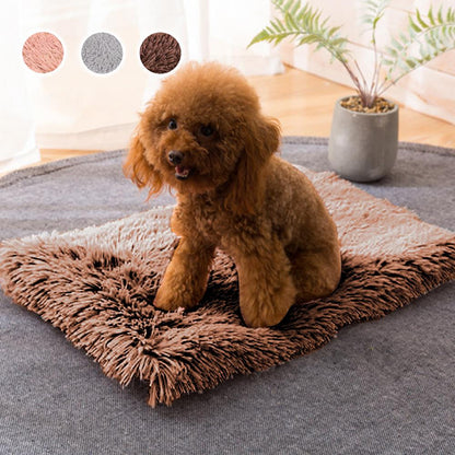 Dog Bed Mat Soft Fleece Pet Cushion House Warm Bed Blanket