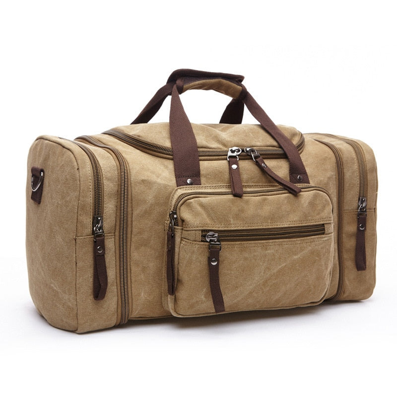 Canvas Travel Bags Large Capacity Carry On Luggage Bags