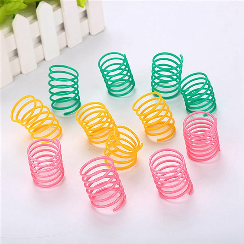 10 pieces Cute Cat Spring Toys