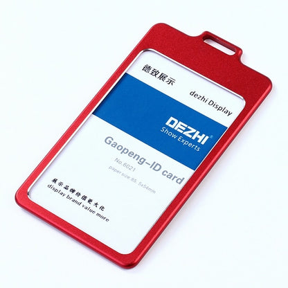 High Gloss Business ID Card Holder with 1.5cm Neck Strap