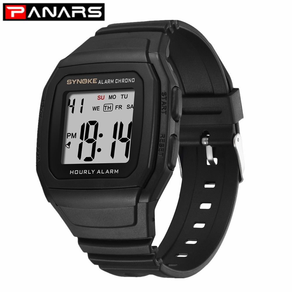Sport Watch With Black Band Electronic Watches