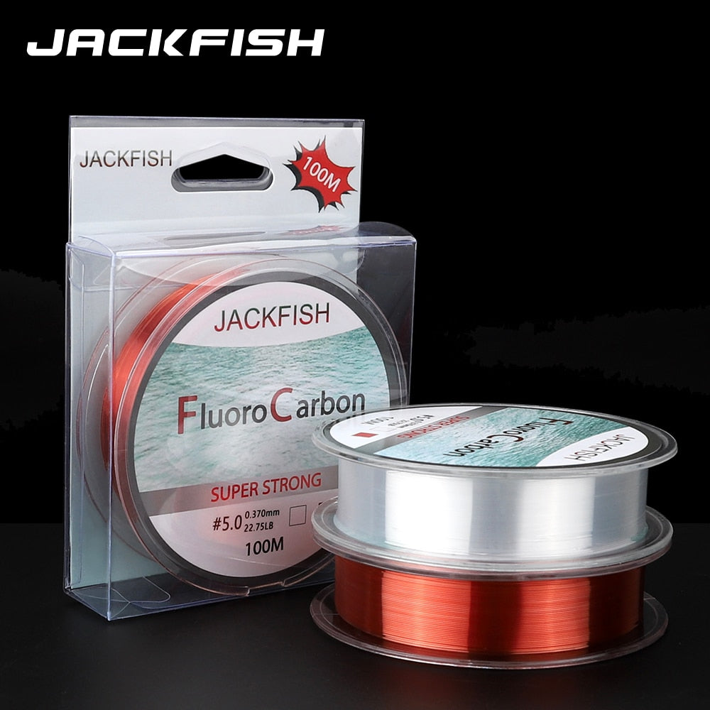 JACKFISH 100M Fluorocarbon fishing line 5-30LB