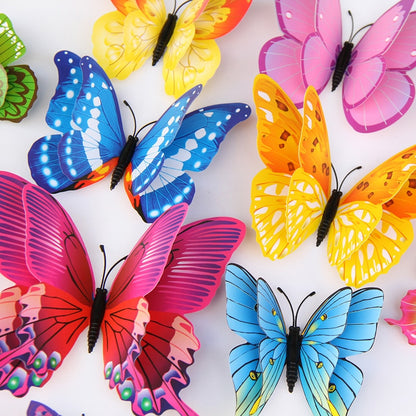 Mixed color Double layer Butterfly 3D Wall Sticker