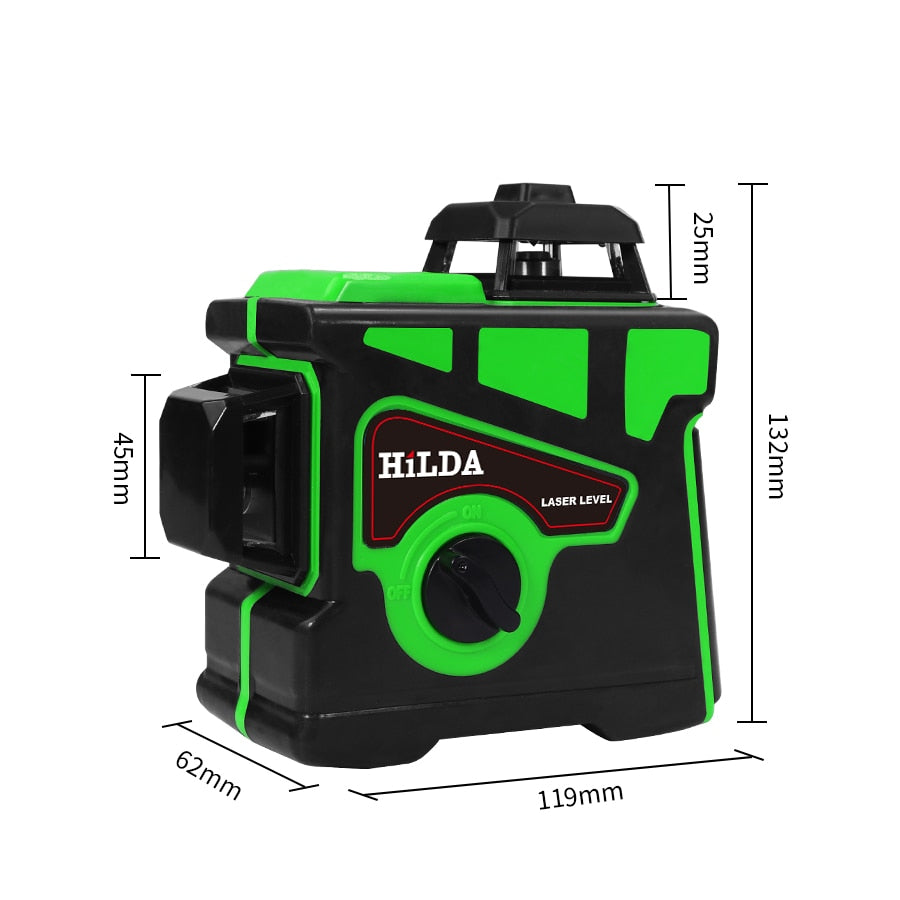Laser Level 12 Lines 3D Self-Leveling 360 Horizontal And Vertical