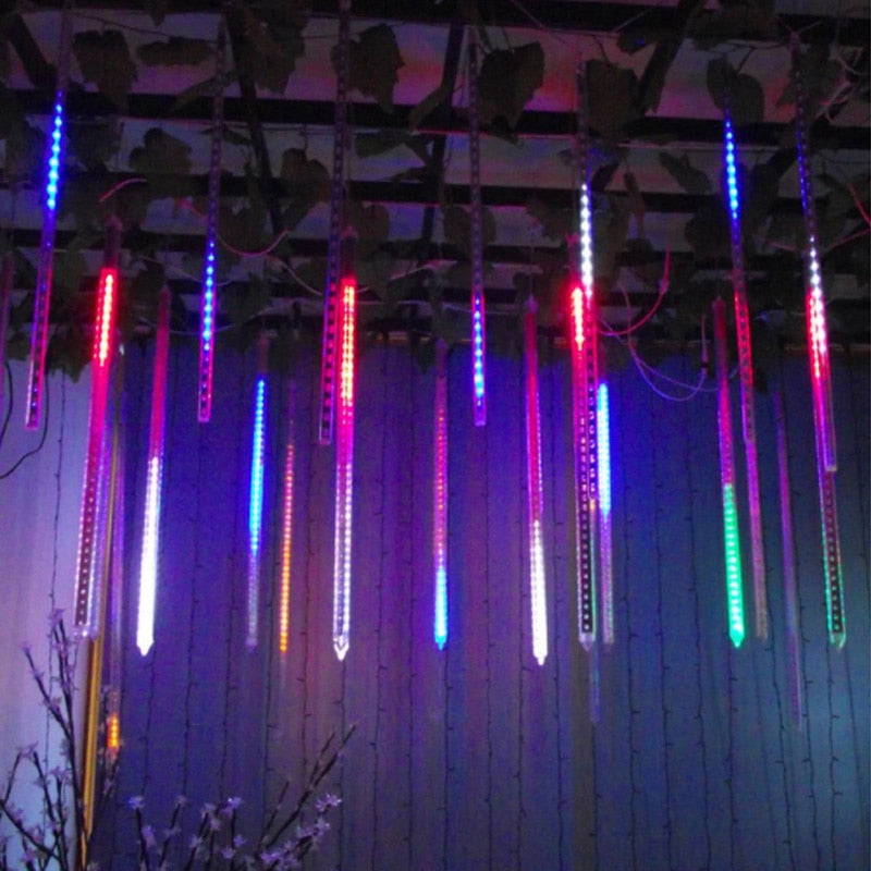30 50cm Meteor Shower Rain 8 Tubes LED String Lights