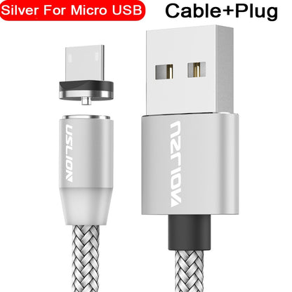 LED Magnetic USB Cable Fast Charging USB Type C Phone Cable
