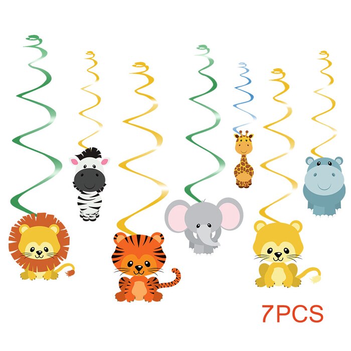 Safari Party Animals Straw 21pieces Paper Straws