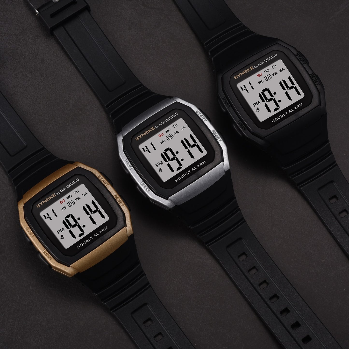 Sport Watch With Black Band Electronic Watches