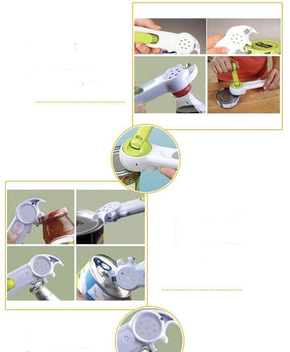 1 Piece Multifunction 7 in 1 ABS Can Opener