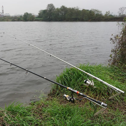 Foldable Automatic Double Spring Angle Fishing Pole Tackle