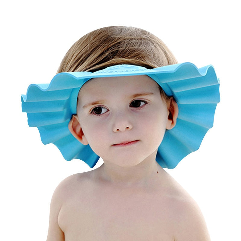 Chirdren Shower Shampoo Cap Wash Hair Kids Bath Visor Hats
