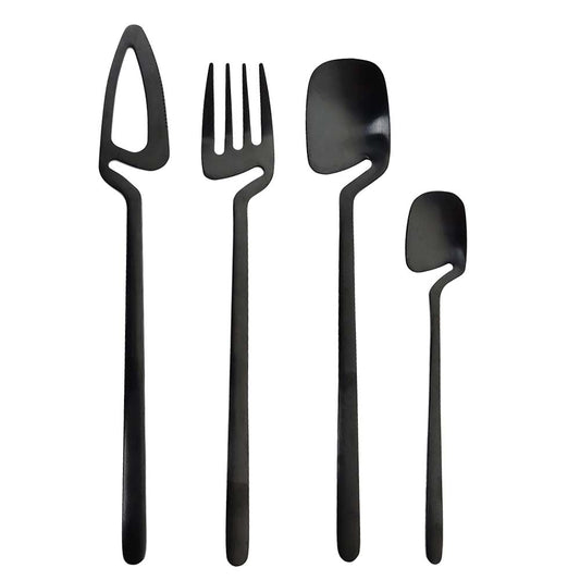 4pieces Black Tableware Set