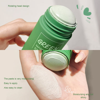 Green Tea Mask Solid Face Mask Stick Oil Control Moisturizing