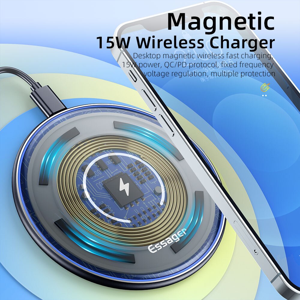 Magnetic Wireless Charger Fast Charging Pad