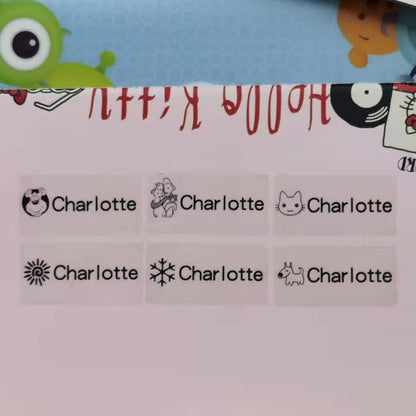 Name stickers Transparent Tag Sticker Customize