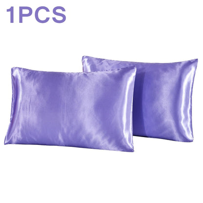 Queen Satin Silk Pillowcase Pillow Case Cover