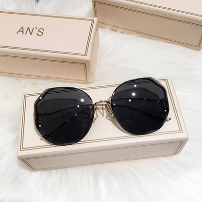 Fashion Tea Gradient Sunglasses Women