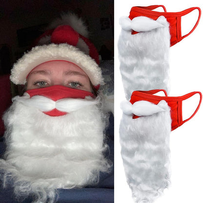Christmas Decoration Creative Santa Claus Beard Masks