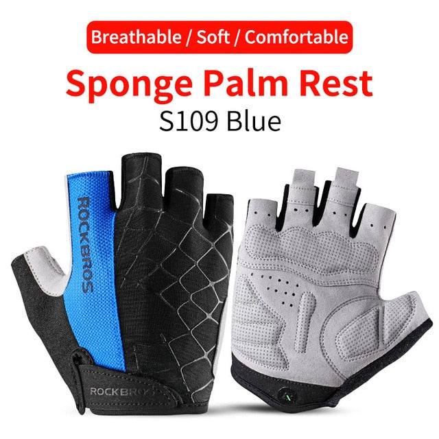 Cycling Gloves Half Finger Shockproof Wear Resistant