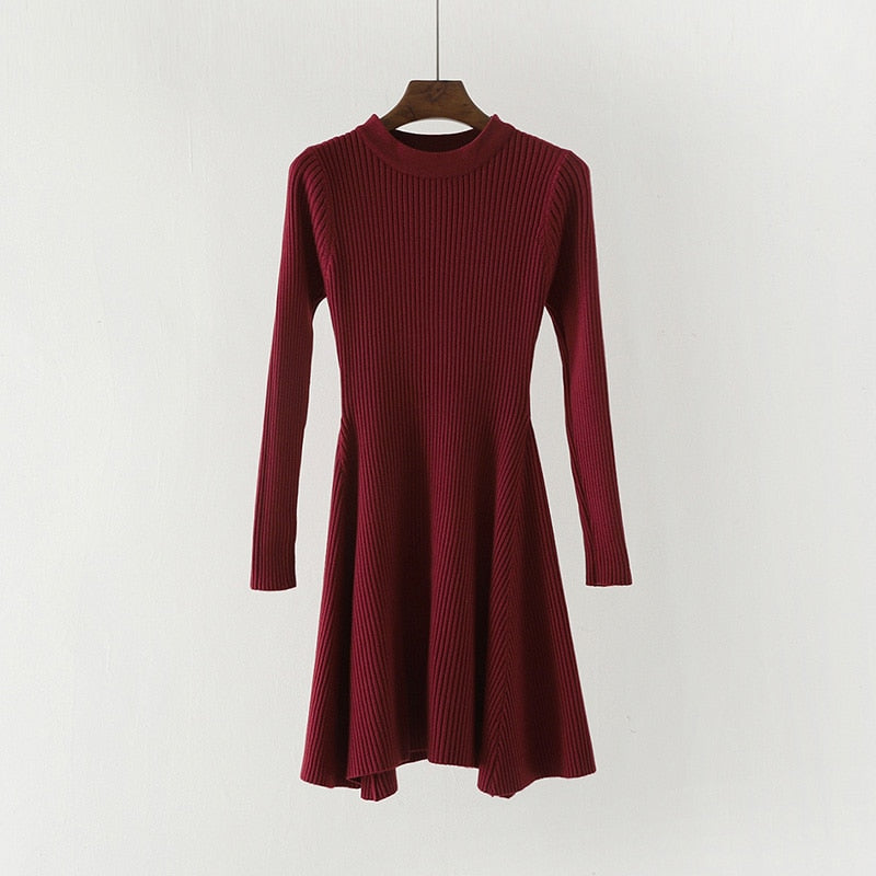 Women Long Sleeve Sweater Dress Women's