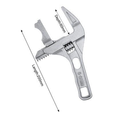 Adjustable Wrench Short Handle Universal Spanner Key