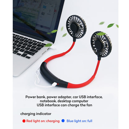Mini USB Portable Fan Hands-free Neck Fan Rechargeable