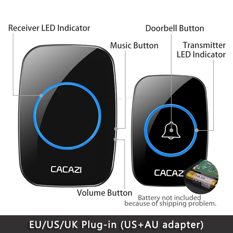 Waterproof  Wireless Doorbell Intelligent Door Bell