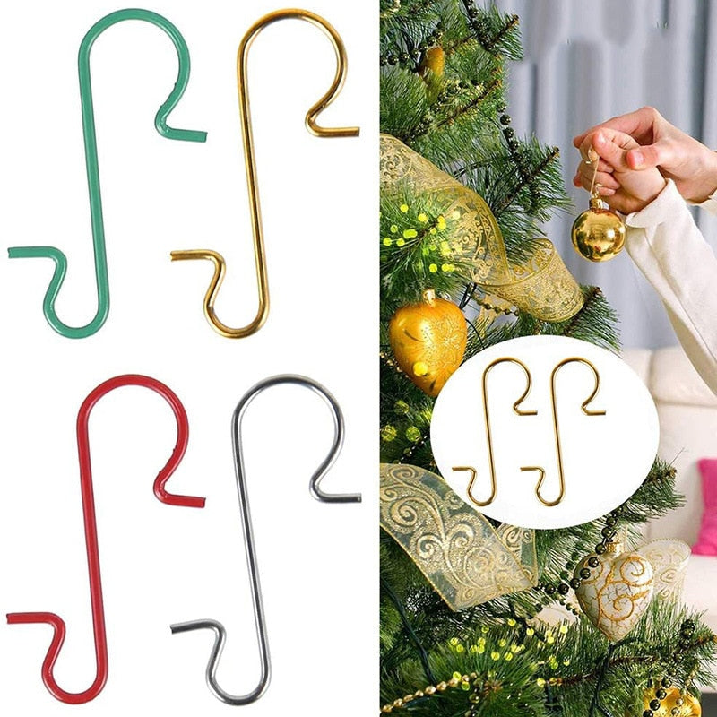 Christmas Ornament Metal S-Shaped Hooks Holders