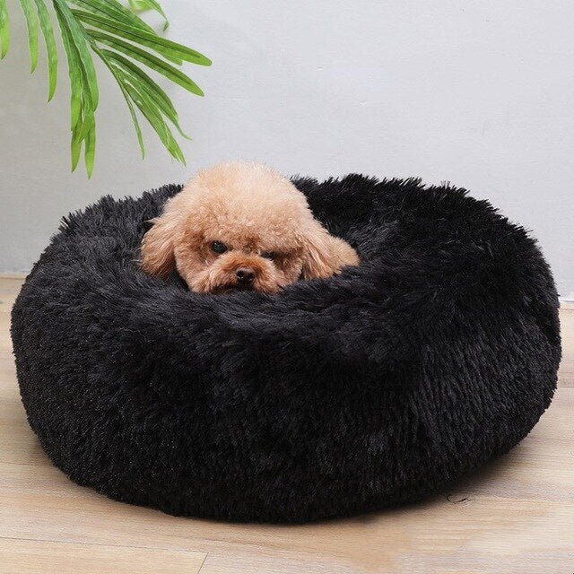 Round Long Plush Super Soft Pet Mat Comfortable Kennel