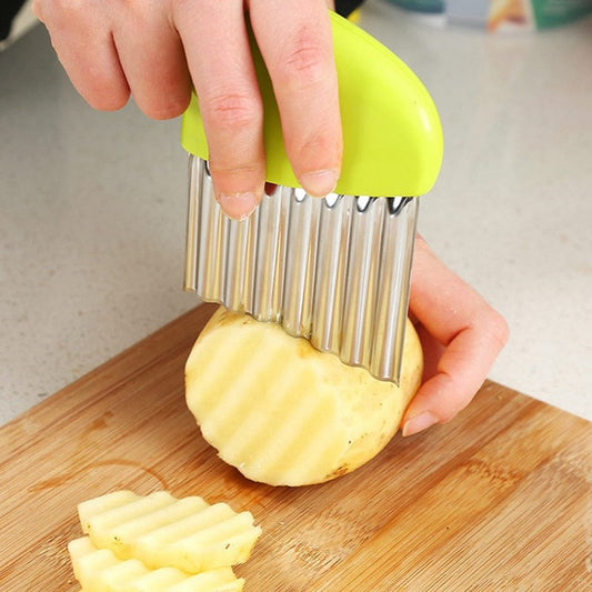 Potato Cutter Chips French Fry Maker Wavy Knife
