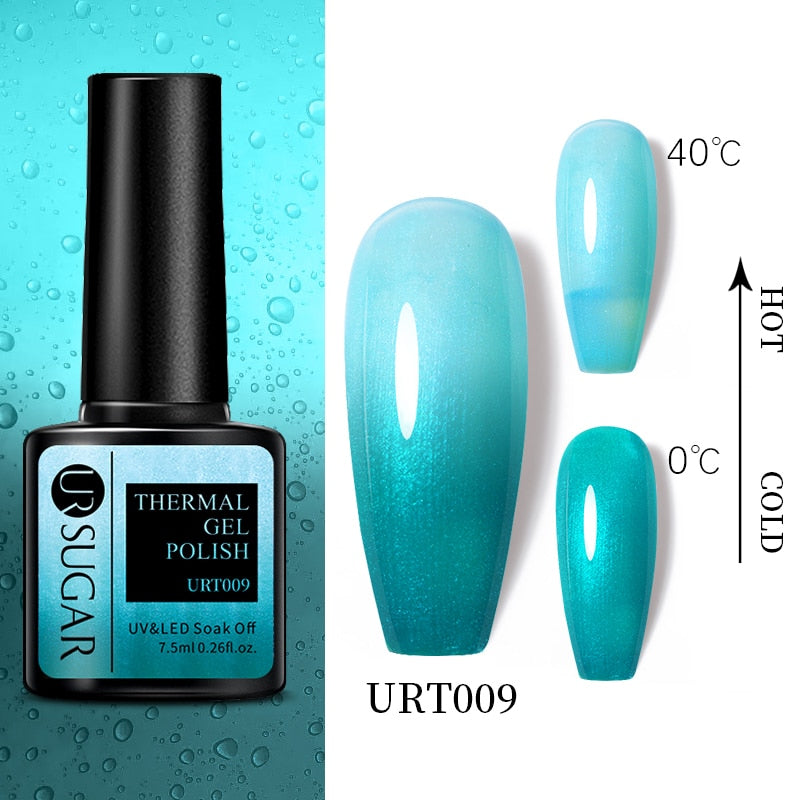 Beauty Thermal Ultra-thin Glitter 3 Colors Soak Off Nail Art Gel