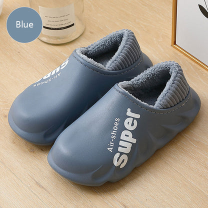 New Winter Slippers Warm Men Shoes Waterproof Couples