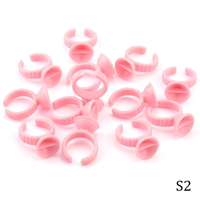 Beauty Disposable Eyelash Extension Glue Rings