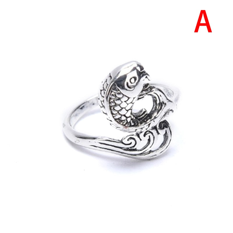 1piece Creative Peacock Shape Knitted Rings