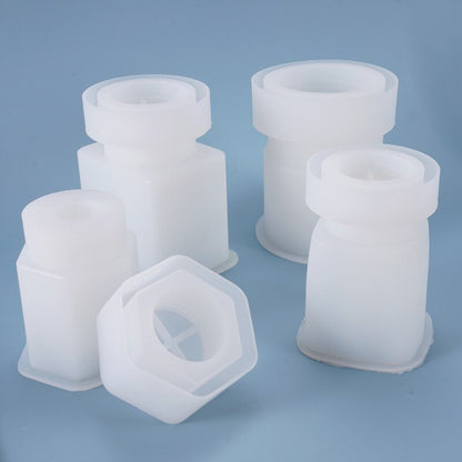 Crystal Polygonal Storage Bottle Silicone Mold