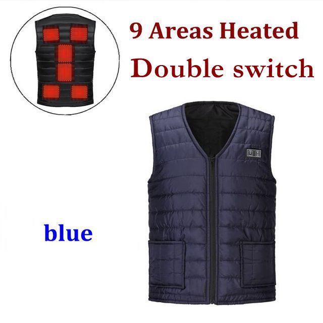 Men Autumn winter Smart heating Cotton Heating Vest