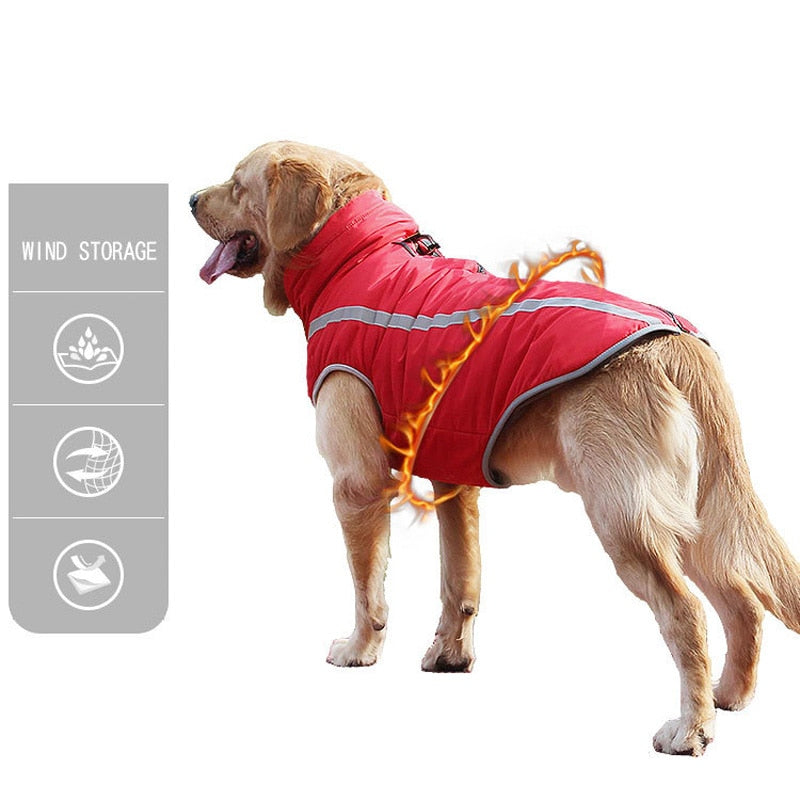 Waterproof Dog Clothes Jackets Padded Fleece
